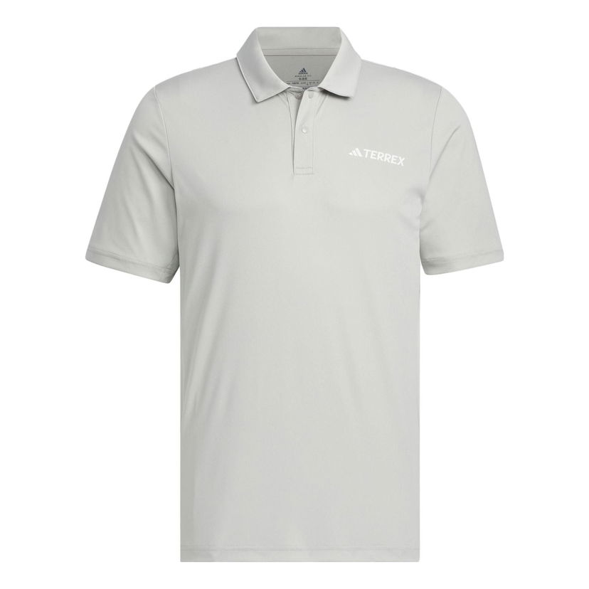 Polo skjorte adidas Performance Terrex Logo Polo Shirt Grå | IC4415