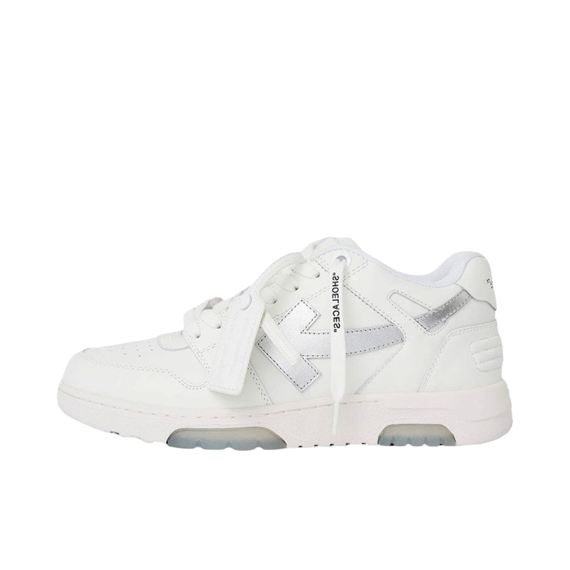 Sneakers og sko Off-White Out Of Office OOO Low Tops White Silver Hvid | OMIA189F23LEA0090172