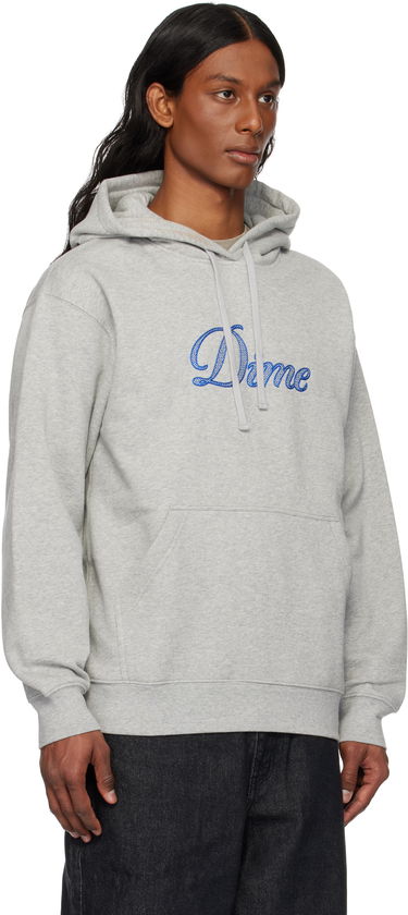 Sweatshirt Dime Cursive Logo Hoodie Grå | DIME2SP2544GRY, 1