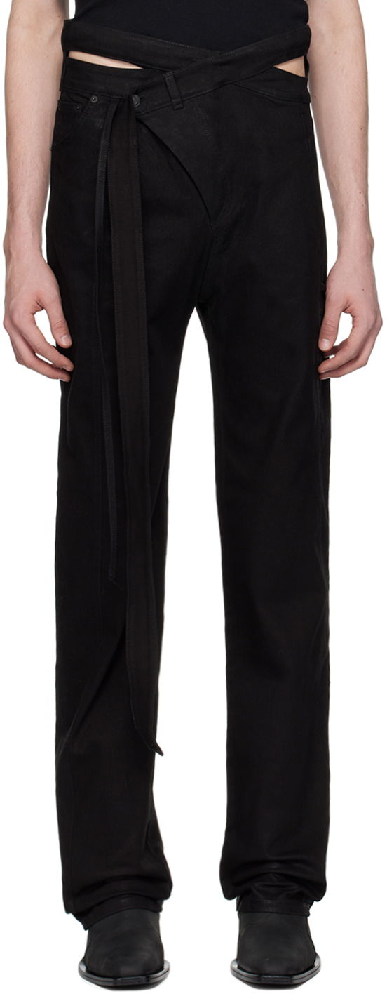 Bukser og jeans Ottolinger Ottolinger Signature Wrap Jeans Sort | 1700203E
