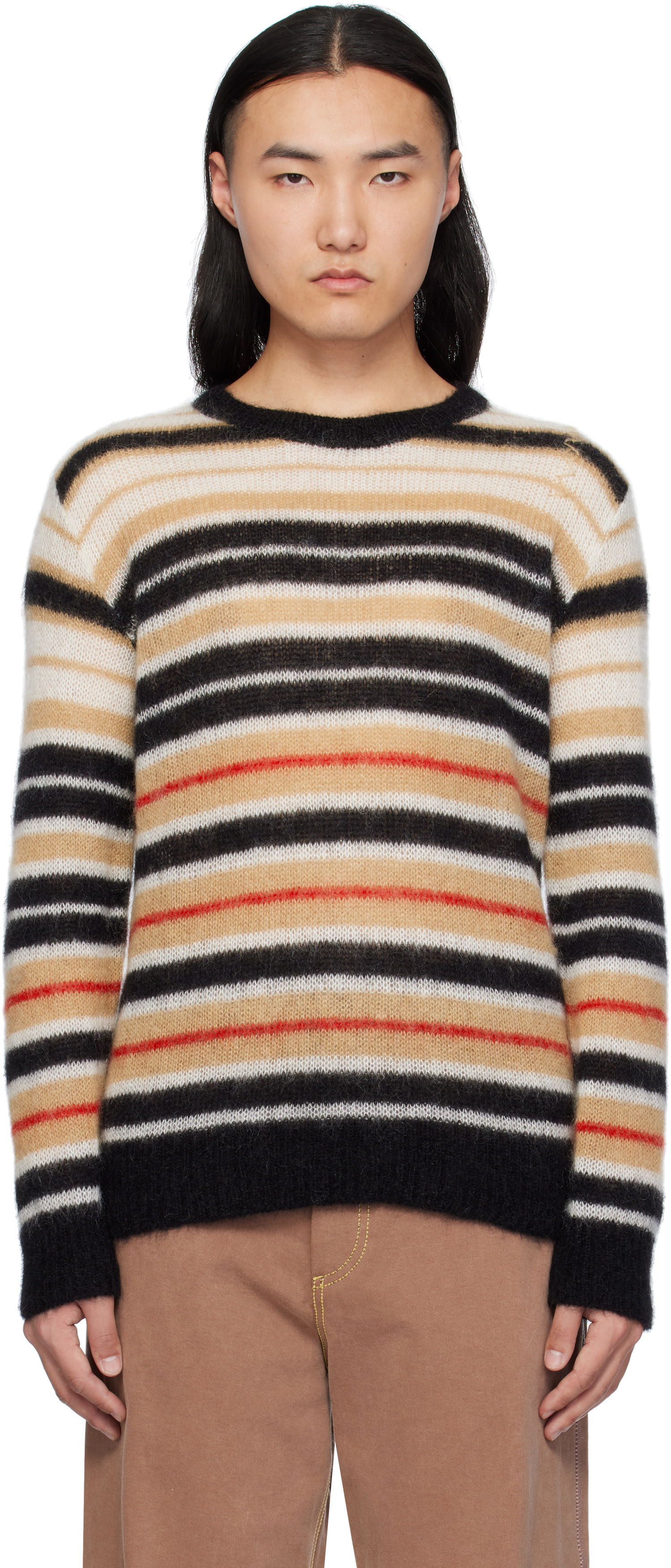 Sweater Marni Marni Striped Mohair Sweater Flerfarvet | GCMG0435Q0 UFU178, 0