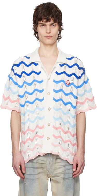 Sweater Casablanca Casablanca Gradient Wave Crochet Shirt Flerfarvet | MPS25-KW-848-01, 0