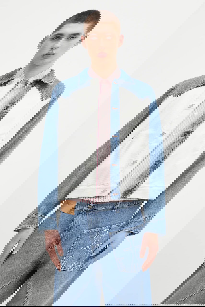 Jakke Aries Aries Patchwork Western Carpenter Jacket Blå | AR7030503, 0