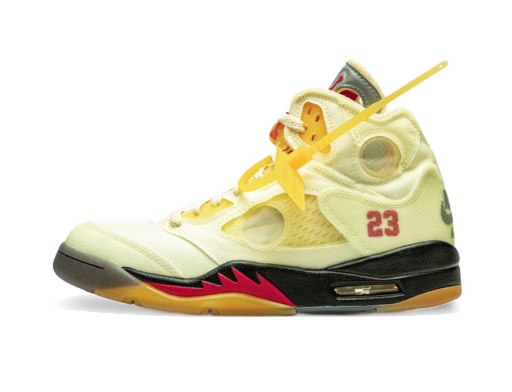Sneakers og sko Jordan Off-White x Air Jordan 5 SP "Sail" Hvid | DH8565-100
