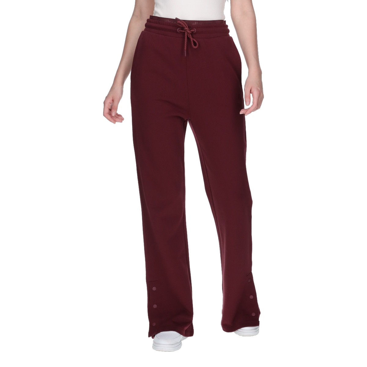 Joggingbukser Ellesse Sweatpants with Side Snap Buttons and Drawstring Waist Bourgogne | ELA253F112-56, 0