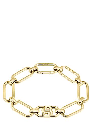 Armbånd BOSS BOSS Bracelet with Double B Monogram Gul | 1580628, 0
