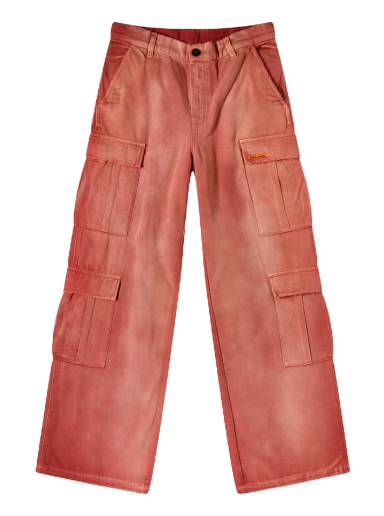 Cargo bukser HERON PRESTON Distressed Canvas Cargo Rød | HWCF008F23FAB0022500