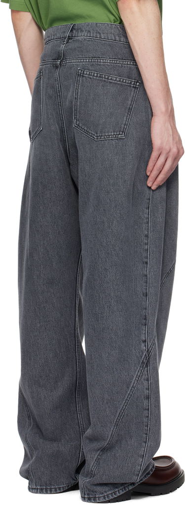 Jeans JW Anderson JW Anderson Twisted Workwear Denim Jeans Grå | DT0110-PG1745, 2