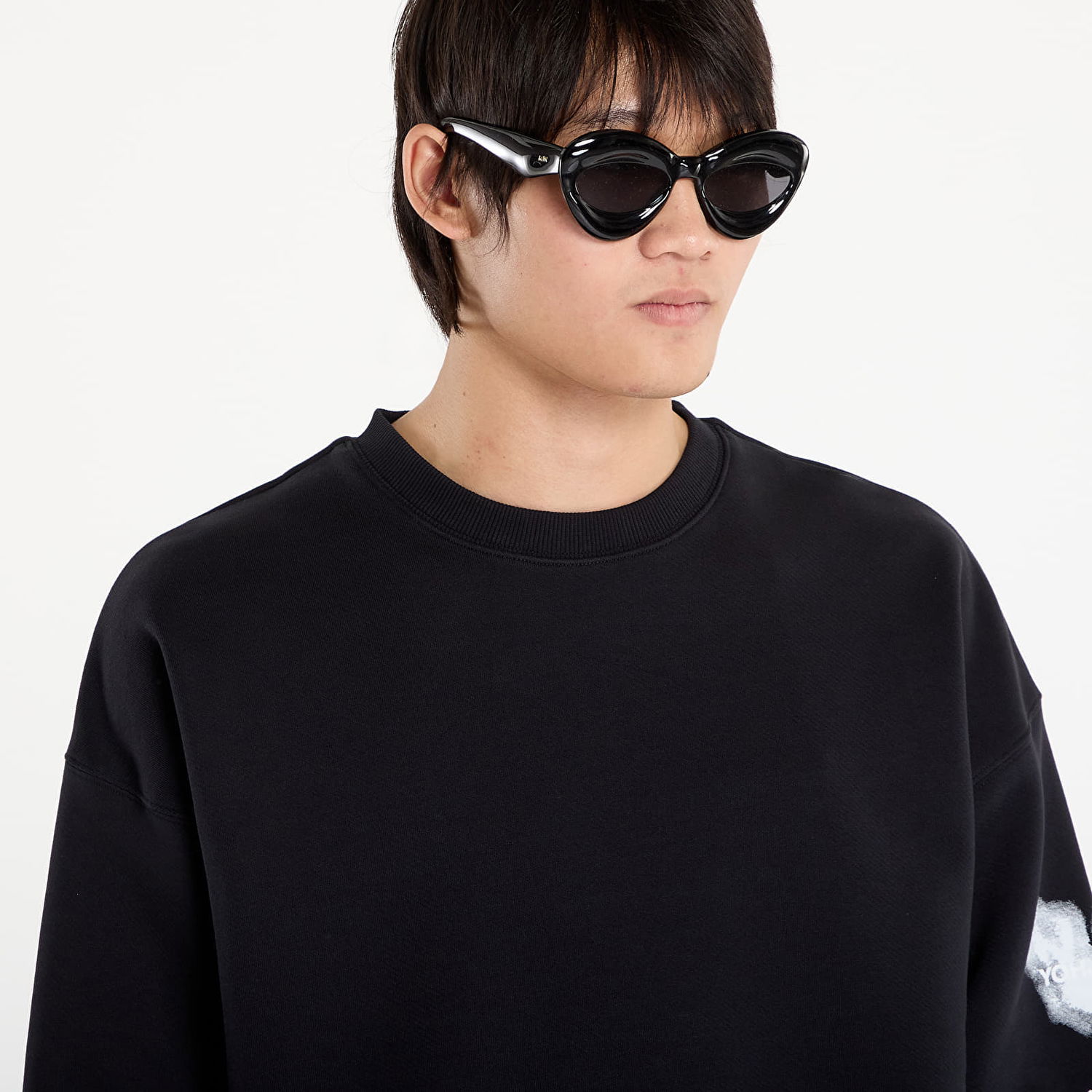 Sweatshirt Y-3 Y-3 Graphic Crew Sweatshirt Sort | JX4749, 1