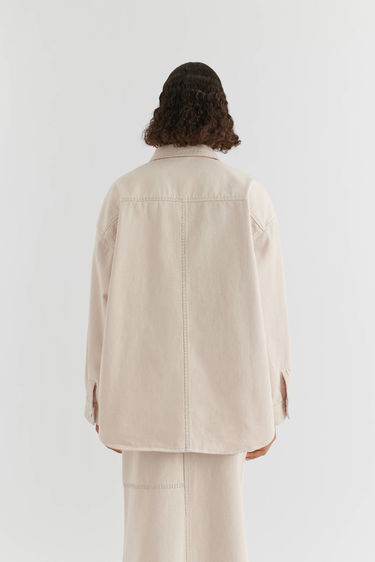 Skjorte AXEL ARIGATO Glaze Oversized Shirt Beige | A2161001, 3