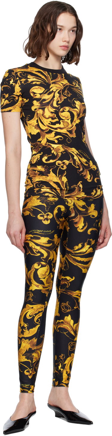 Leggings Versace Versace Jeans Couture Barocco Lycra Leggings Sort | E79HAC101_EJS501, 3