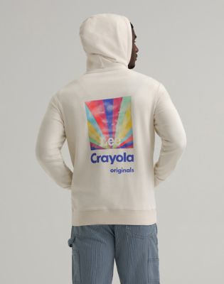 Sweatshirt Lee Lee x Crayola Limited Edition Color Burst Graphic Hoodie XXL Hvid | 112375438, 1