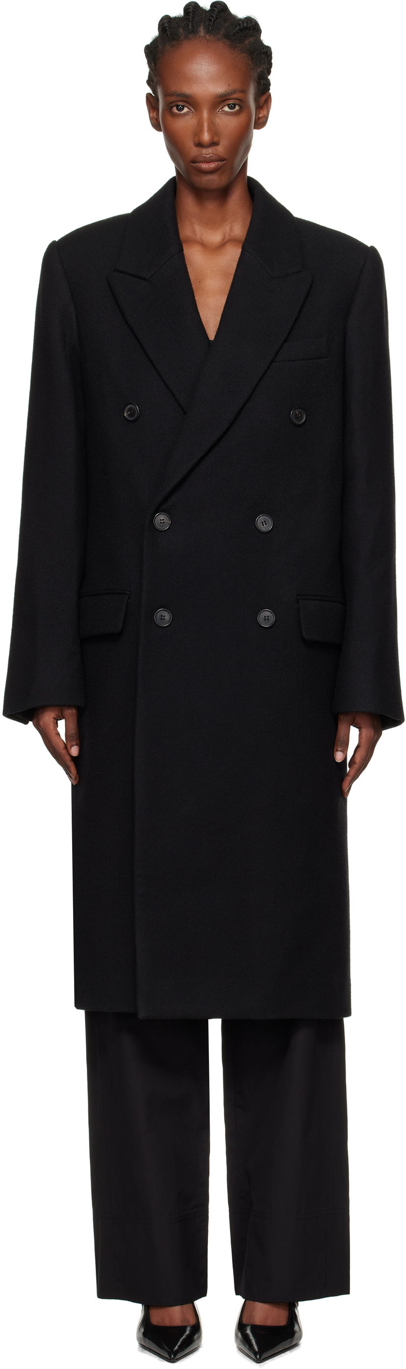Frakker WARDROBE.NYC WARDROBE.NYC Double Breasted Coat Sort | W4108F25WO