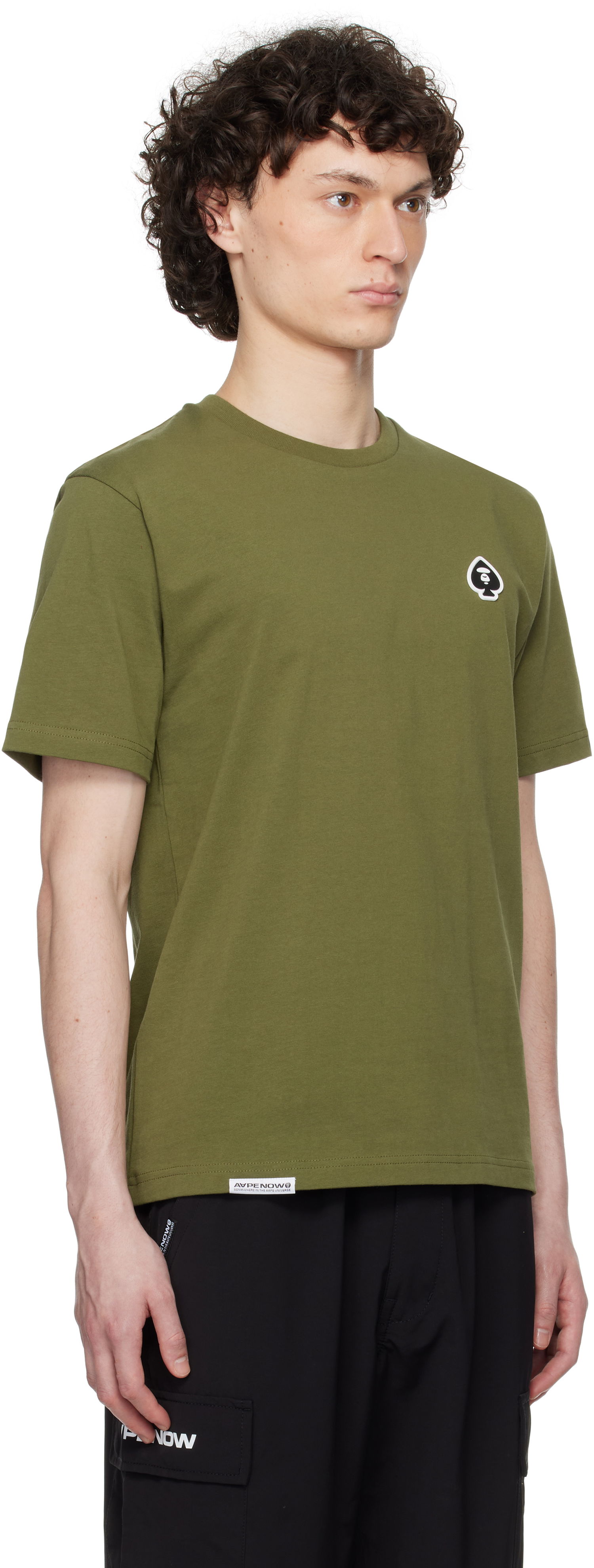T-shirt AAPE by A Bathing Ape AAPE by A Bathing Ape Spades 'AAPE Now' T-Shirt Grøn | AAPTEM1599XXNKHX, 1