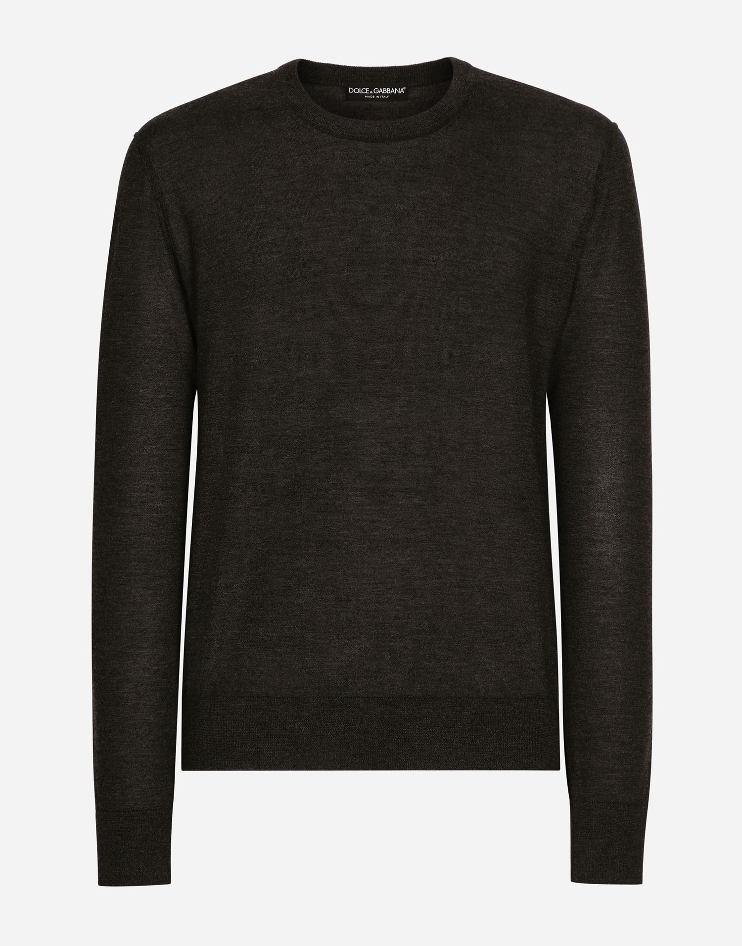 Sweater Dolce & Gabbana Dolce & Gabbana Cashmere Crewneck Sweater Brun | GX412TJAWLAN1254, 0