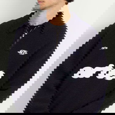 Sweater Arte Antwerp Arte Football Knit Polo Jumper Mørkeblå | AW25-256K-NVY, 5