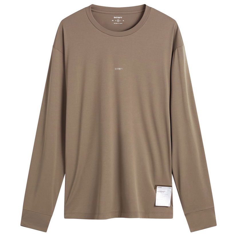T-shirt Satisfy Auralite Long T-Shirt Brun | 11001-FA-SAB