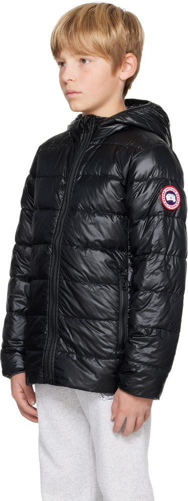 Puffer jakke Canada Goose Kids' Crofton Hoody Down Jacket Sort | 5460Y, 3