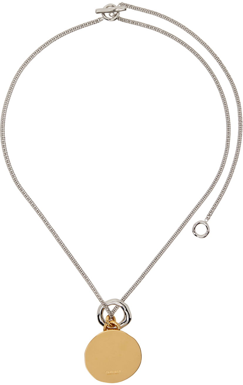 Halskæde Jil Sander Pendant Necklace Grå | J30UU0036_P4877