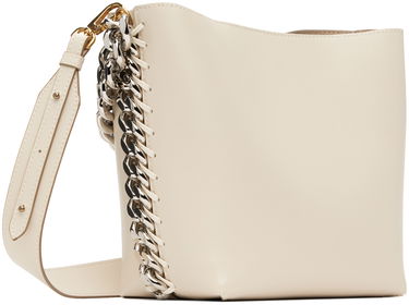 Skuldertaske Stella McCartney Bucket Bag With Chain Hvid | 7B0033W8839, 2