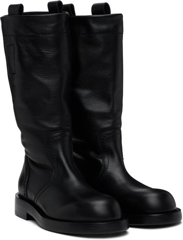 Tøj Ann Demeulemeester Ann Demeulemeester Bente Leather Boots Sort | 2510-W-C32-LT157-099, 3