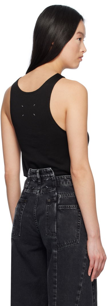 Tanktop Maison Margiela Maison Margiela Logo Tank Top Sort | S51NL0048 S24522, 2