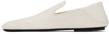 Skopleje Bottega Veneta Bottega Veneta Adamo Woven Slippers Hvid | 807010 V4VE0, 2