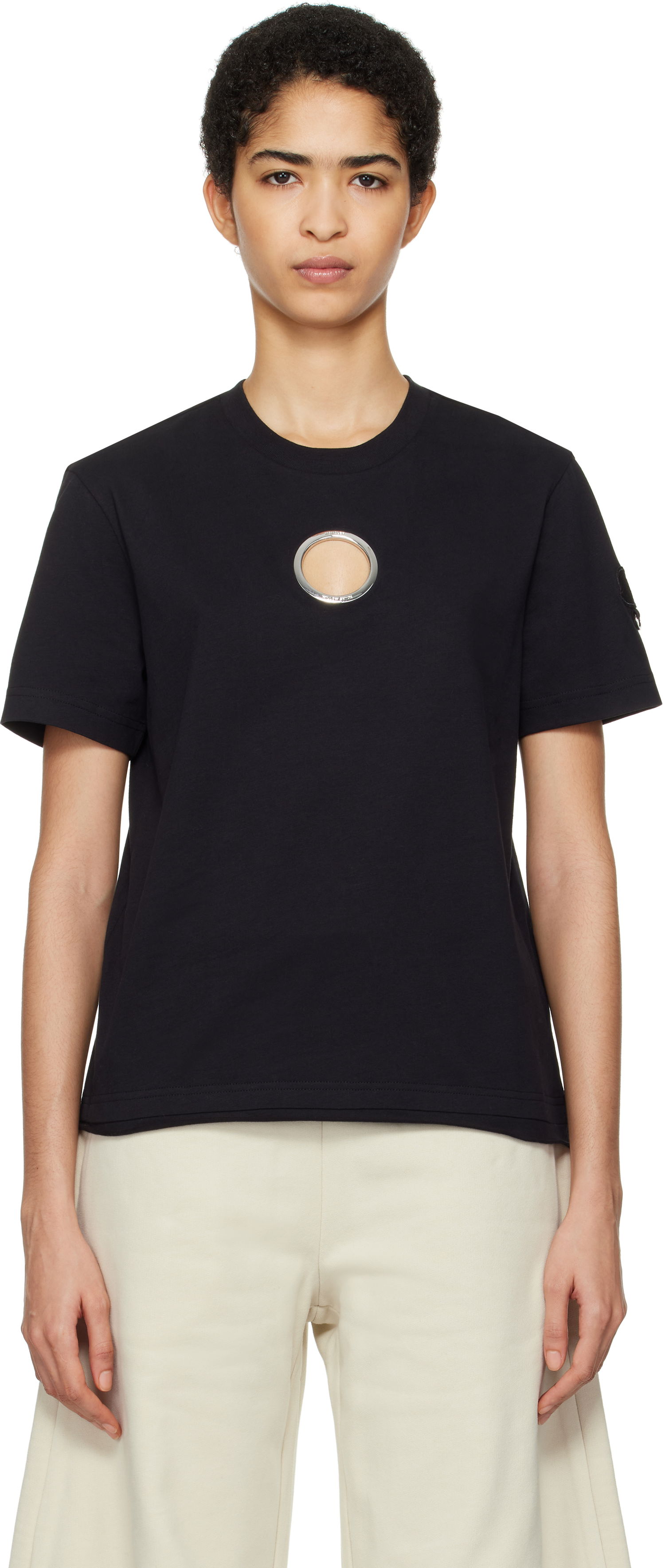 T-shirt Moncler Moncler Genius x Willow Smith Grommet T-Shirt Sort | J209T 8C00006 - 89AHD, 0