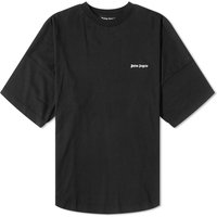 T-shirt Palm Angels Embroidered Logo Oversized T-Shirt Sort | PMAA002F23JER0011001, 1