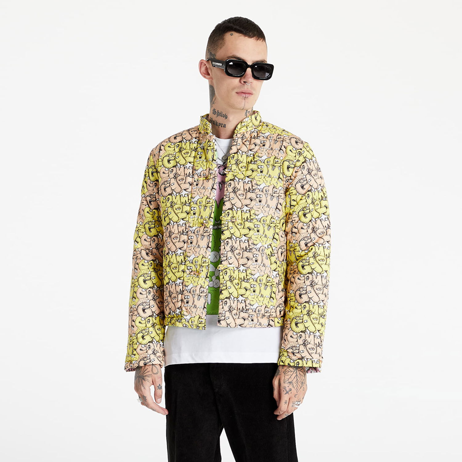 Jakke Comme des Garçons KAWS x Jacket Woven Flerfarvet | FH-J006-W21 multi, 0