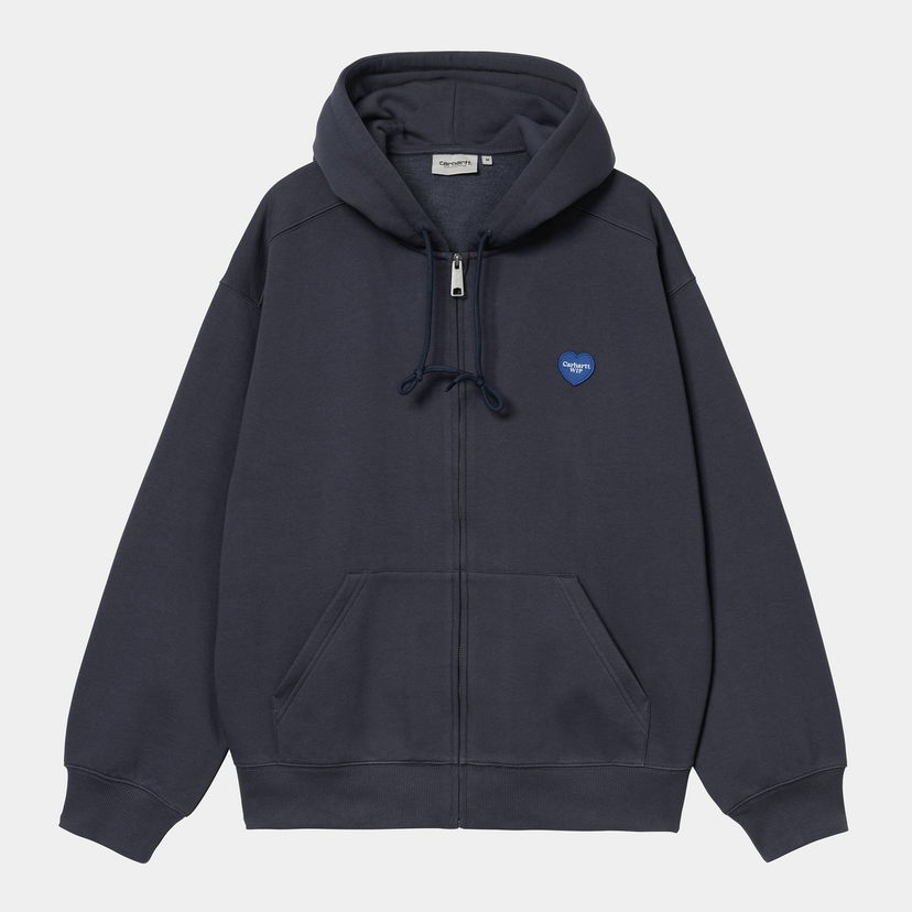 Sweatshirt Carhartt WIP Hooded Heart II Hartt Sweat Jacket Mørkeblå | I035176_7