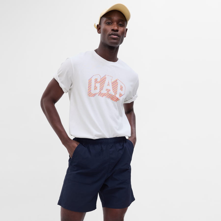 T-shirt GAP Arch Tee Hvid | 664011-02, 0
