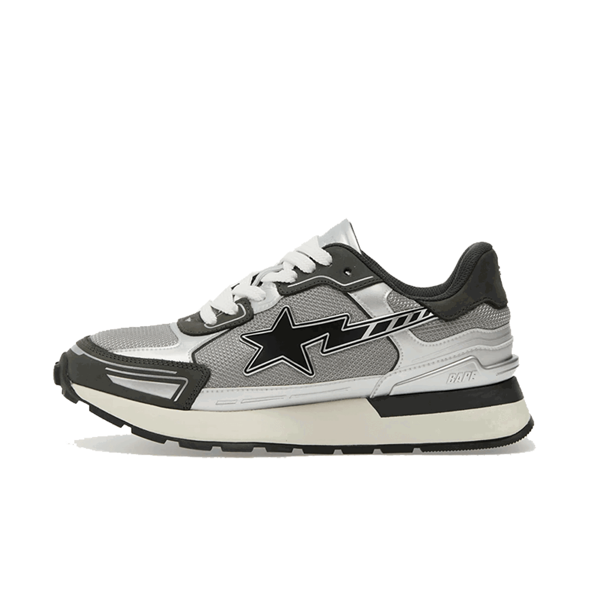 Sneakers og sko BAPE Cross Sta Express Pro M2 "Black & Silver" Grå | 001FWK801318MGRA, 0