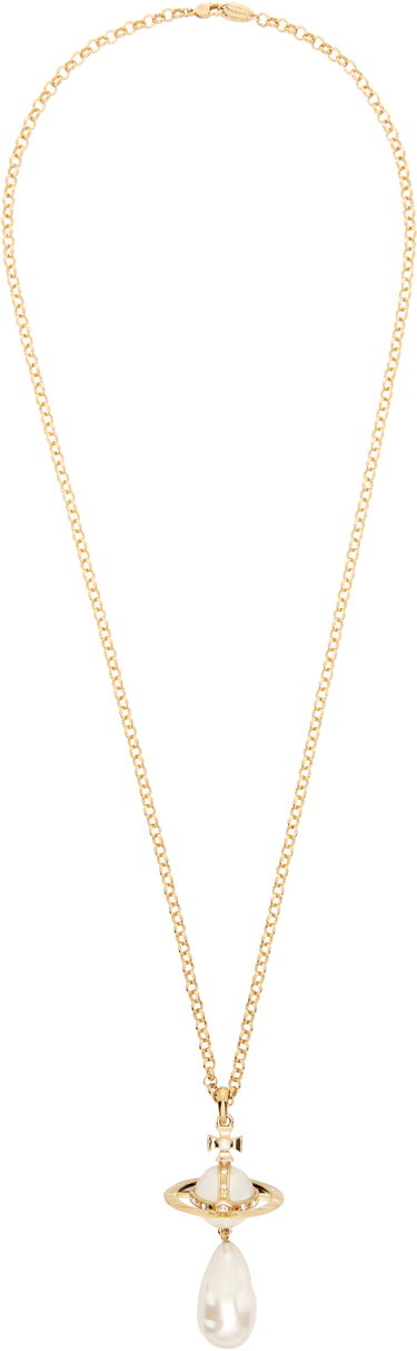 Halskæde Vivienne Westwood Vivienne Westwood Giant Pearl Drop Pendant Necklace Metalisk | 630203B6-02R107-IM, 0