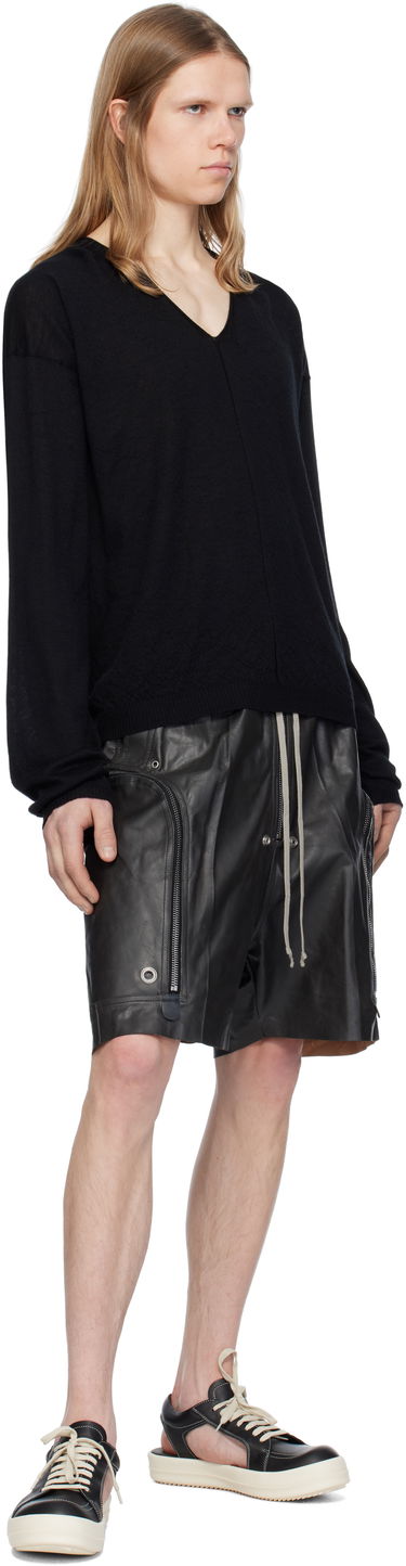 Tøj Rick Owens Rick Owens Hollywood Hollowed Vintage Sneaks Sort | RU01E5888 LCO, 4