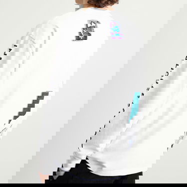 T-shirt By Parra Parra Your Face Graphic Long Sleeve T-Shirt Hvid | 53521-WHT, 5
