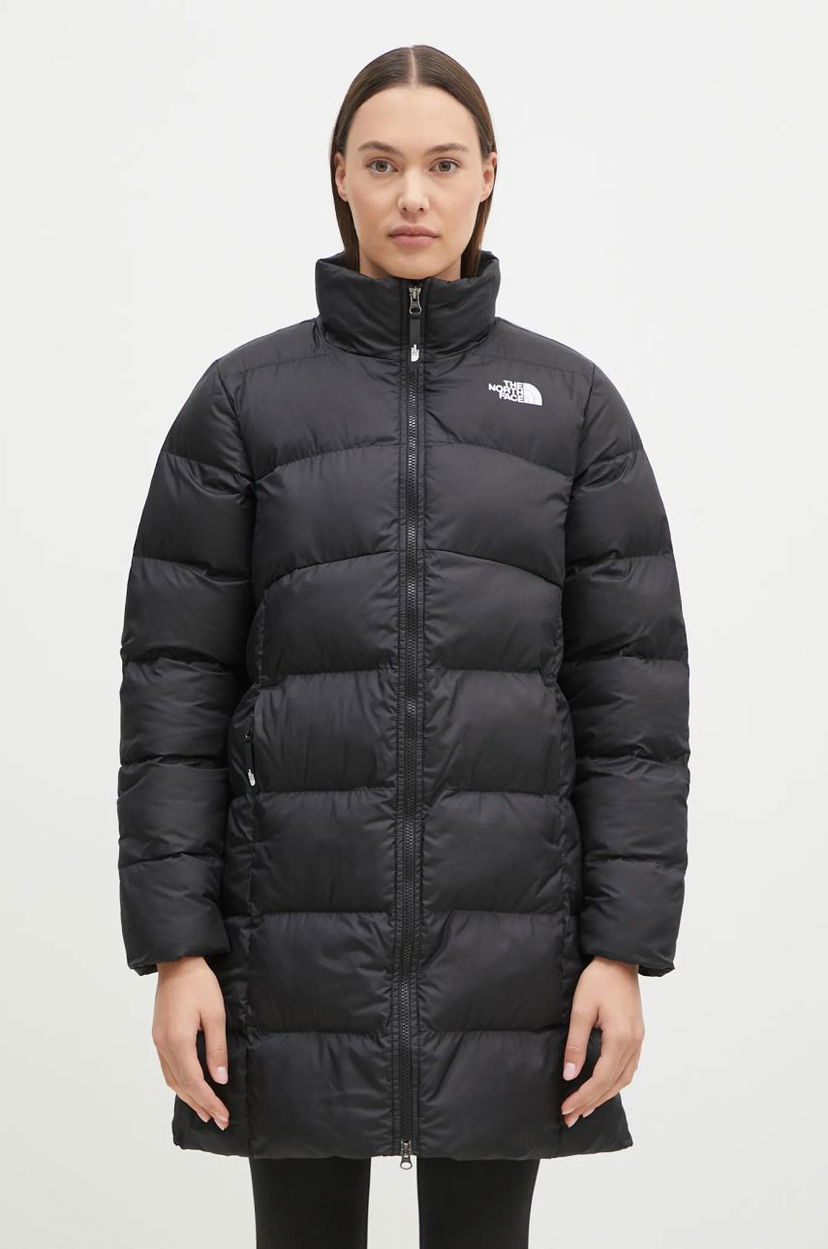 Puffer jakke The North Face Saikuru Long Puffer Jacket Sort | NF0A89JEJK31