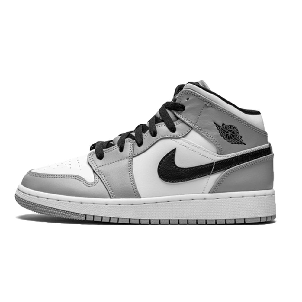 Sneakers og sko Jordan Air Jordan 1 Mid GS "Light Smoke Grey" Grå | 554725-092, 0
