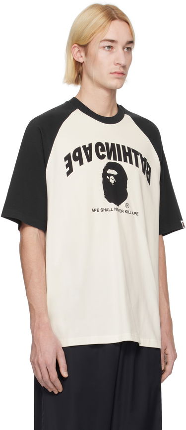 T-shirt BAPE Relaxed Fit Raglan T-Shirt Hvid | 001CSK801303M, 1