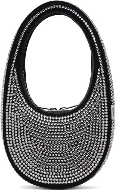 Håndtaske Coperni Crystal Embellished Mini Swipe Bag Sort | COPBA01BIS455, 0