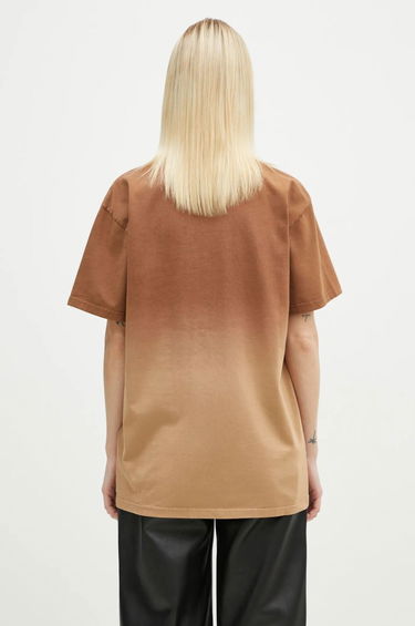 T-shirt JW Anderson JW Anderson Logo Embroidery Gradient T-Shirt Brun | JT0244.PG1551.619, 2