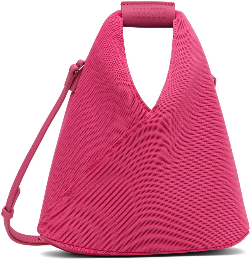 Skuldertaske Maison Margiela Mesh Crossbody Bag Lyserød | SB6WD0026 P6414, 0