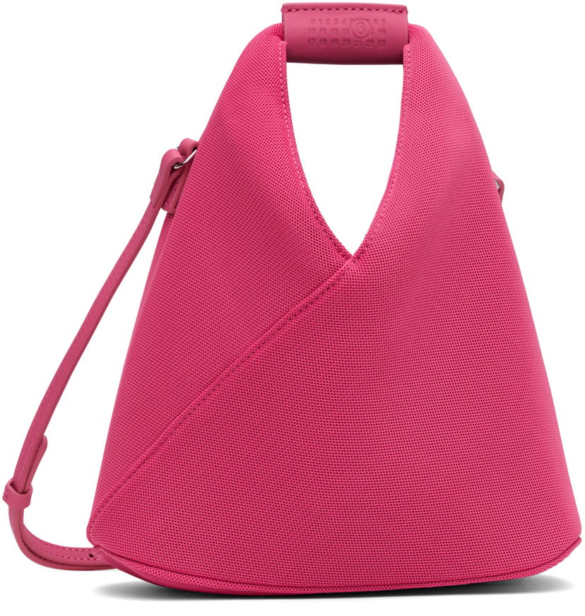 Skuldertaske Maison Margiela Mesh Crossbody Bag Lyserød | SB6WD0026 P6414