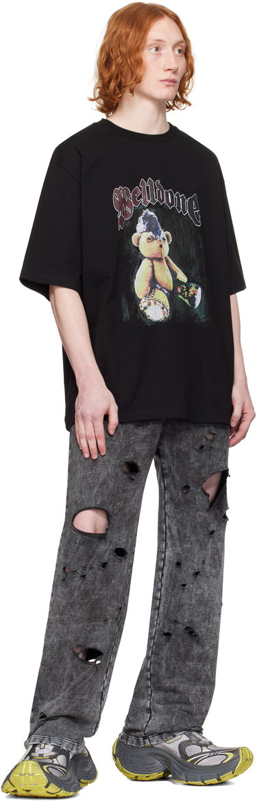 T-shirt We11done We11done Punk Teddy Graphic T-Shirt Sort | WD-TT0-25-747-U-BK, 3