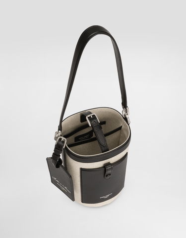 Håndtaske Dolce & Gabbana Dolce & Gabbana Fabric Bucket Crossbody Bag Beige | BM2506A9B648B965, 3