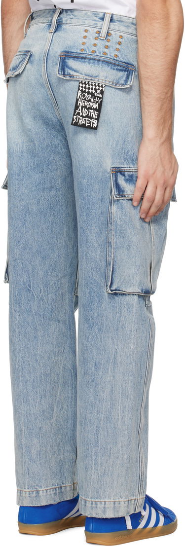 Cargo bukser Ksubi Ksubi Riot Rekon Denim Cargo Pants Blå | MPS25PA008, 2