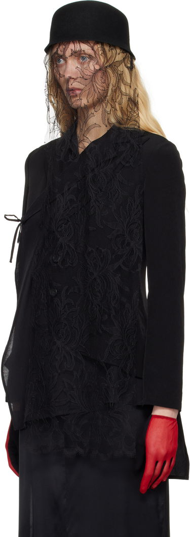 Hat Yohji Yamamoto Yohji Yamamoto Lace Veil Felt Hat Sort | FP-H08-867, 3