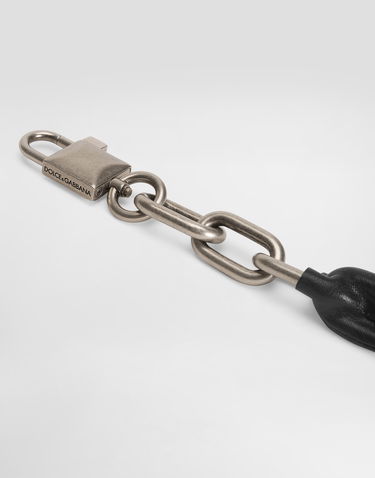 Rygsække og tasker Dolce & Gabbana Leather Wrapped Chain Bag Strap Sort | BI3429AW1188Z882, 2