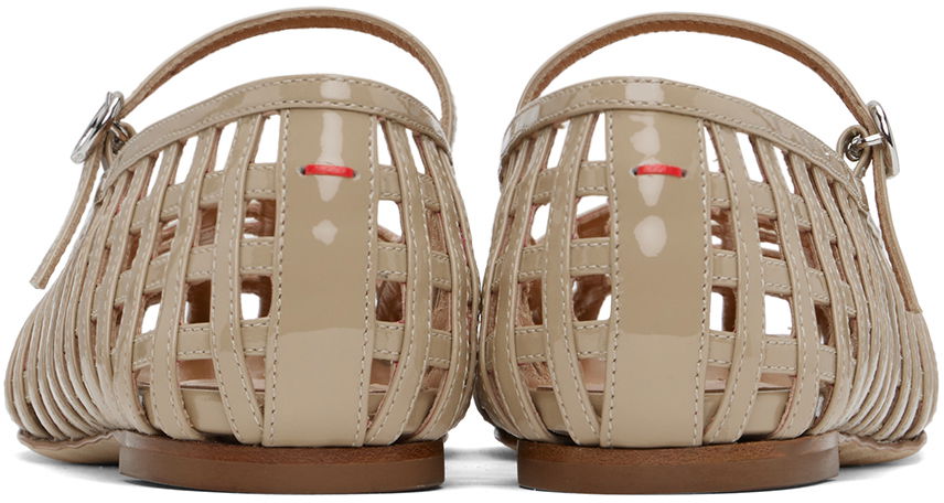 Skopleje Aeyde Aeyde Uma Caged Mary-Jane Ballerina Flats Beige | A11-FL-RKLS8 FL68-FW24-957-066, 1