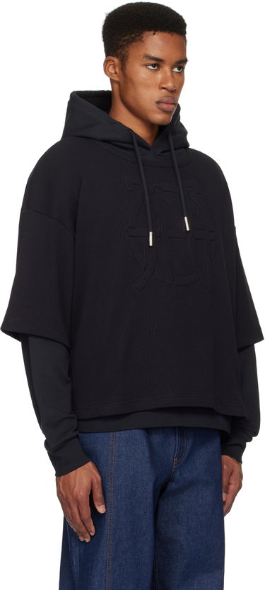 Sweatshirt Jean Paul Gaultier Jean Paul Gaultier Oversized JPG Hoodie Sort | 25/33-F-SW050E-J076-00, 1